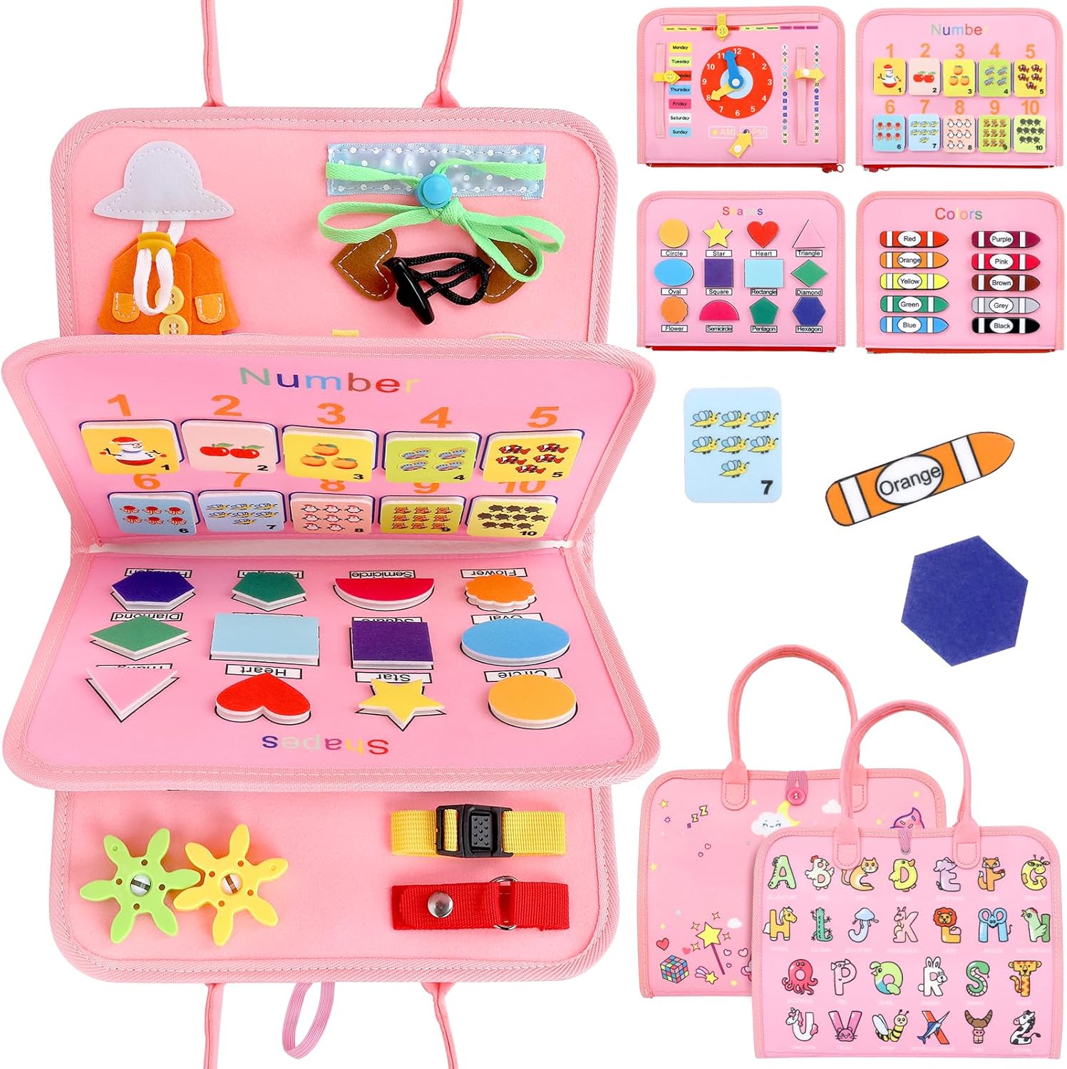 Interactive Toddler Busy Board | Educational Sensory Toy
