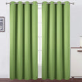 Light Green Blackout Curtains 52 x 84 in - Thermal Room Darkening