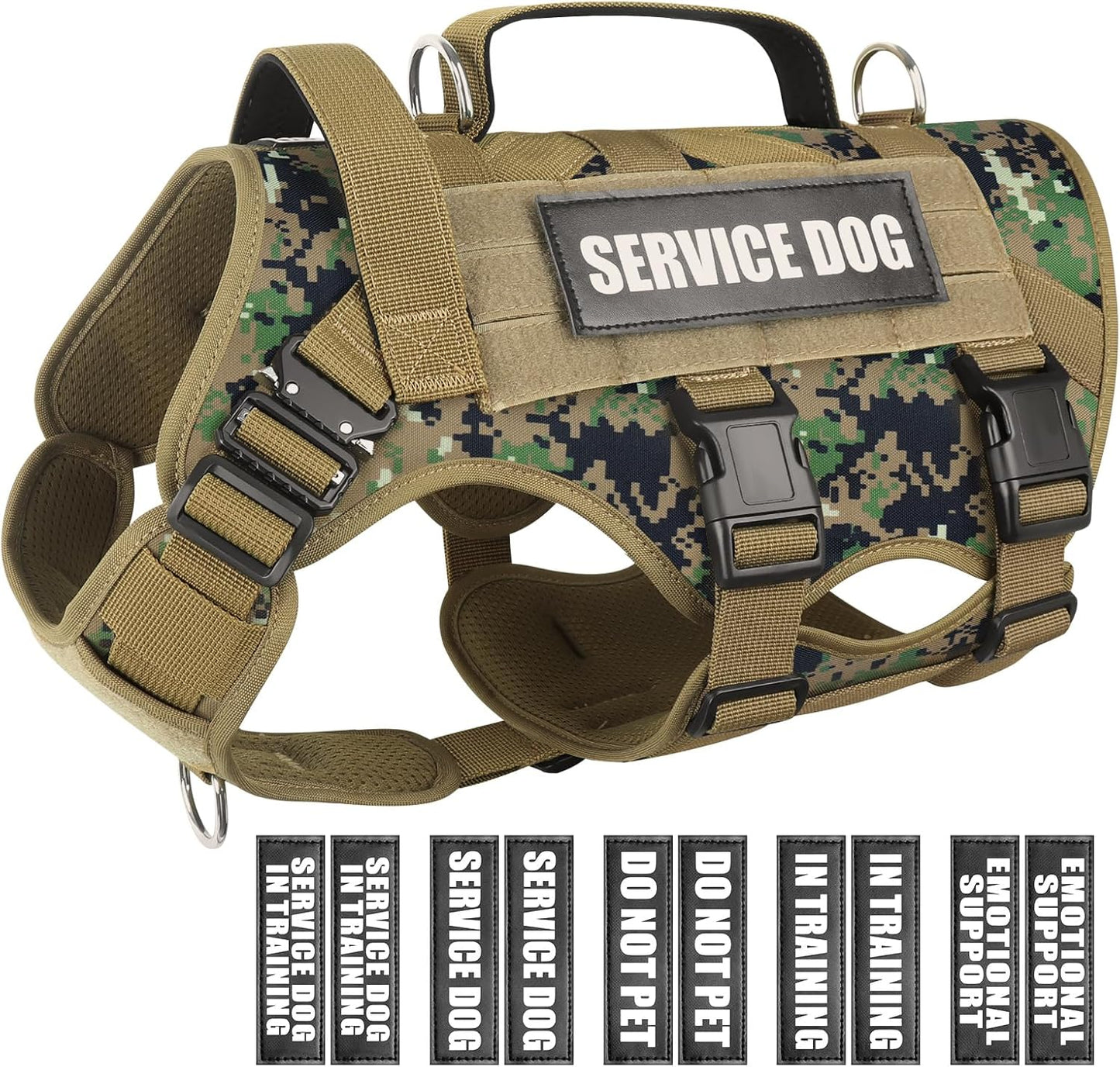 WINSEE Service Dog Vest Harness for Medium Dogs with Patches