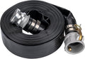 2 in x 100 ft Black Heavy Duty Pool Discharge Hose - Durable Backwash
