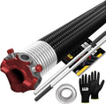 Garage Door Torsion Spring 295x2x48 Left Side - Durable Red Cone