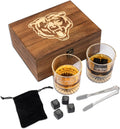 NFL Wood Boxed Drinkware Set - Chicago Bears Fan Gift