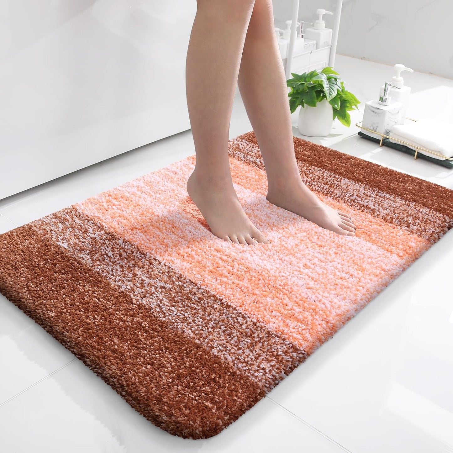 OLANLY Extra Soft Microfiber Bath Rugs Mat 36x24 for Comfort