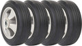AR-PRO 8in x 2in Run-Flat Solid Rubber Replacement Tires 4-Pack