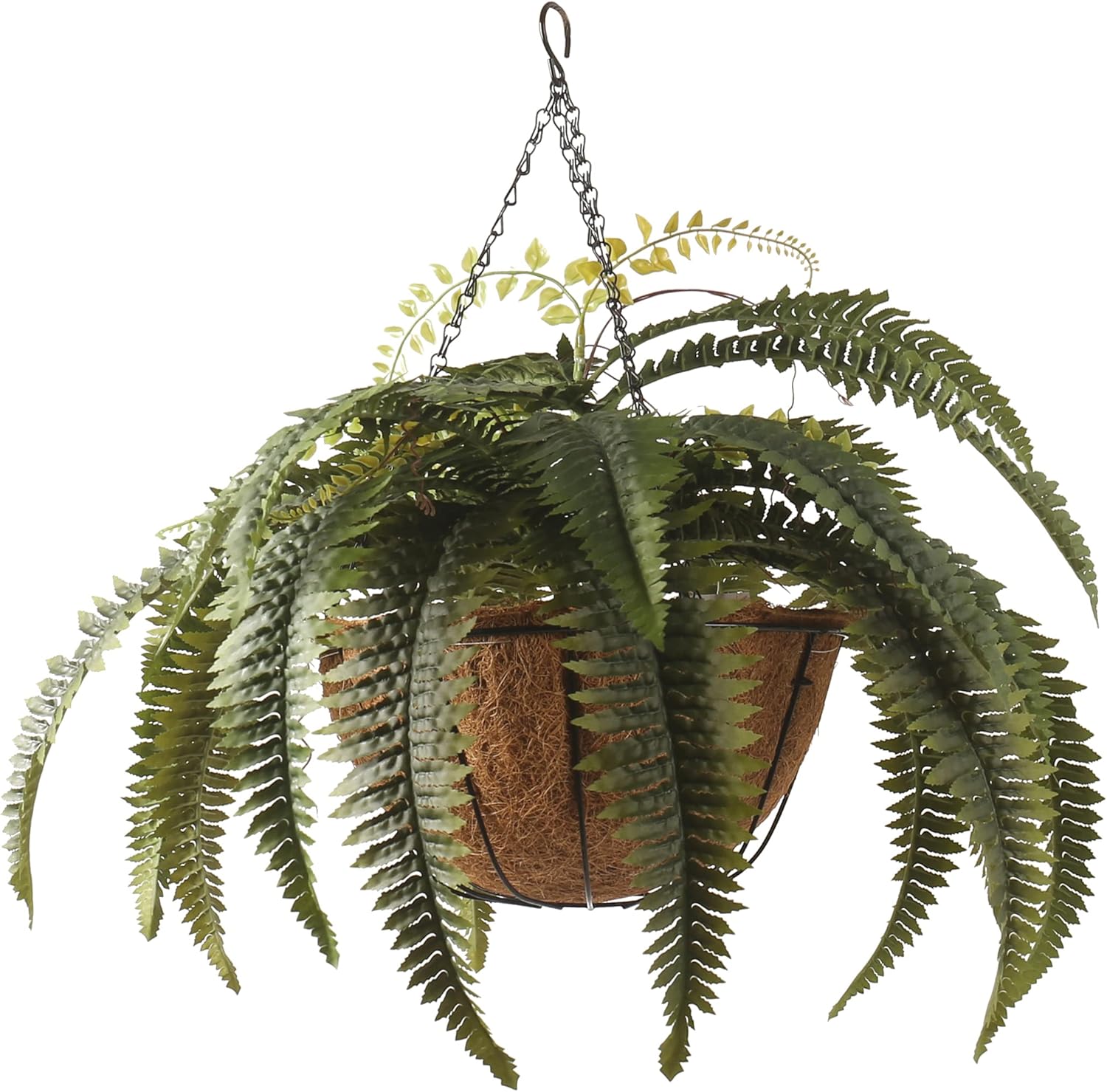 23in Diameter Artificial Boston Fern Hanging Plant for Home
