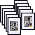 eletecpro 9x12 Picture Frames Set of 10 - Versatile Wall and Table