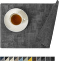 Vinyl Placemats Set of 8 12 x 17 in - Heat Resistant Waterproof