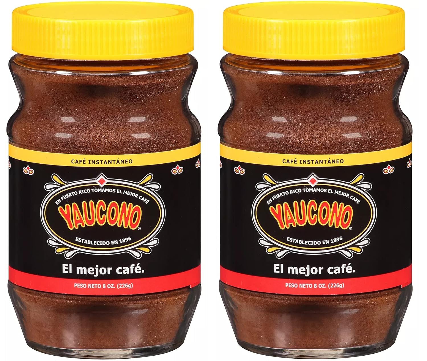 Yaucono Instant Coffee: Authentic Puerto Rican Flavor x2