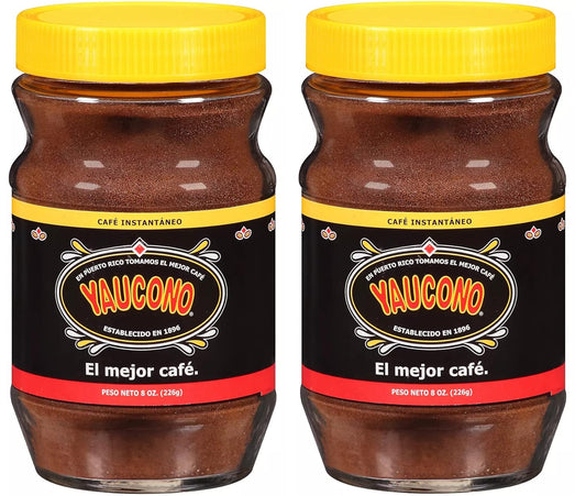 Yaucono Instant Coffee: Authentic Puerto Rican Flavor x2