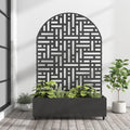 Casaphoria Metal Raised Garden Bed with Trellis and Wheels