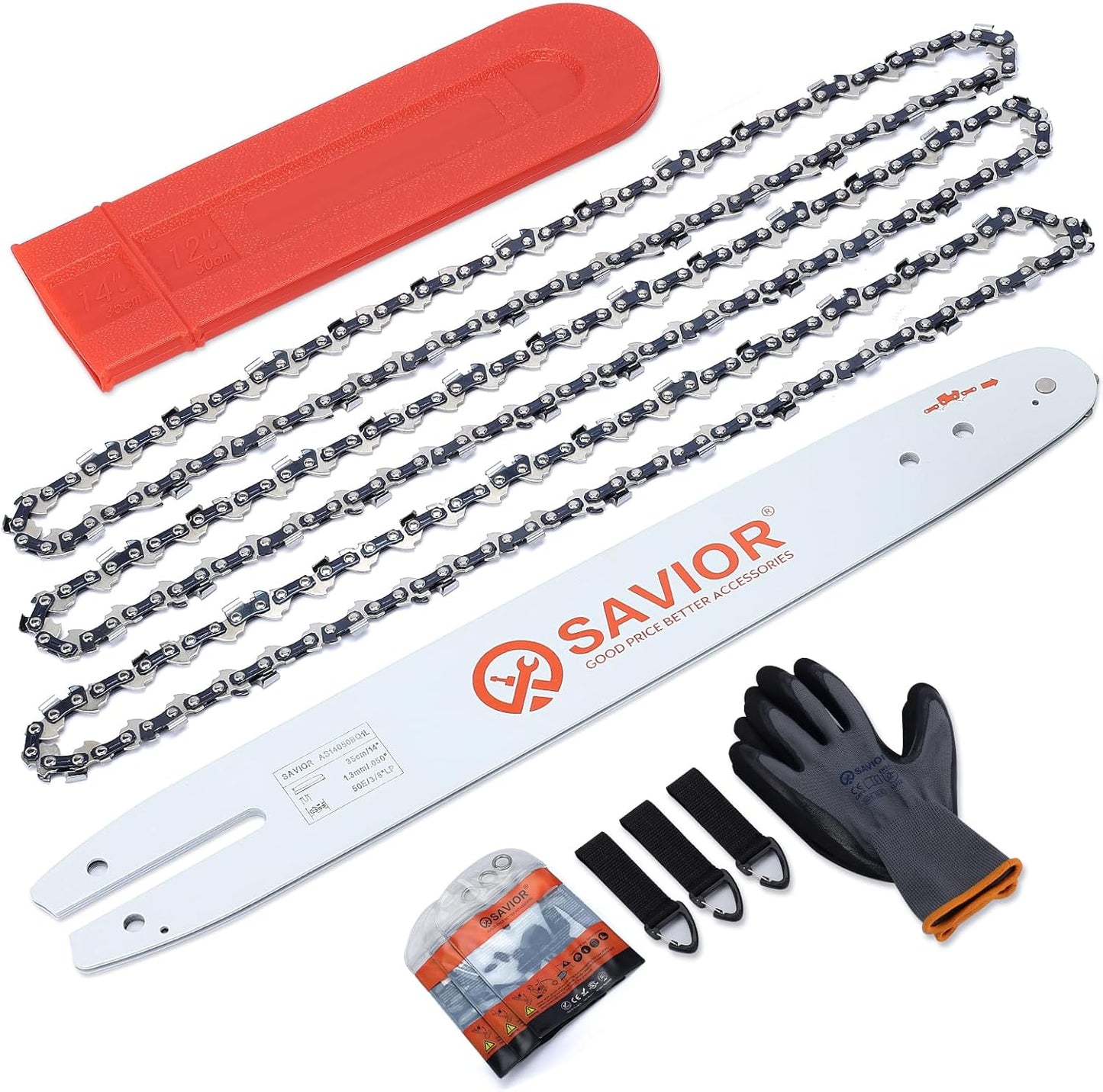 Savior 14 Inch Chainsaw Bar and S50 Chain Combo for Stihl