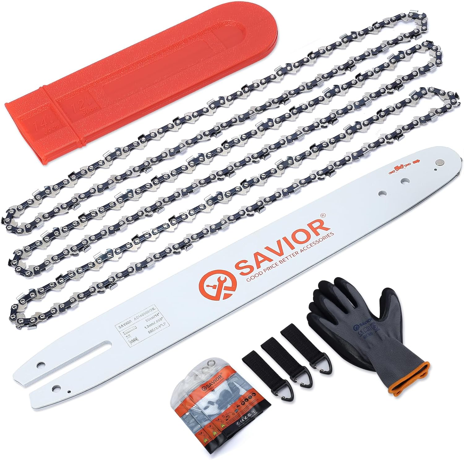 Savior 14 Inch Chainsaw Bar and S50 Chain Combo for Stihl