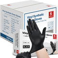 Medical Grade 4 Mil Black Vinyl Exam Gloves by Schneider - Durable