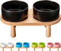 Ceramic Elevated Dog Bowls - Raised 29oz Food and Water Set