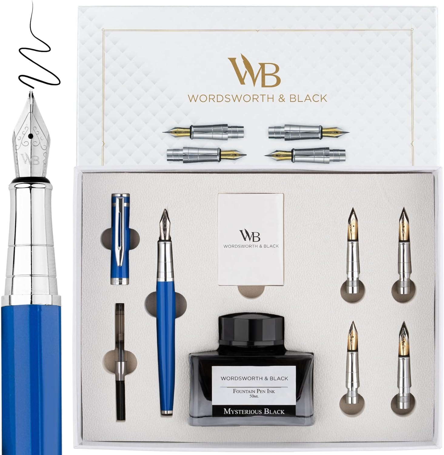Wordsworth & Black Fountain Pen Gift Set for Smooth Writing
