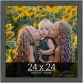 wallsthatspeak 24x24 Slate Gray Picture Frame for Puzzles Posters