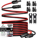 Twin Wire 40FT Solar Extension Cable 10AWG - Durable Outdoor