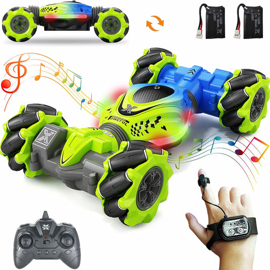 Gesture Controlled RC Stunt Car - 360 Rotation Fun!