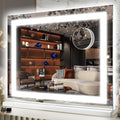 FENNIO 22 in x 20 in Vanity Mirror with Lights - Bright, Even Makeup