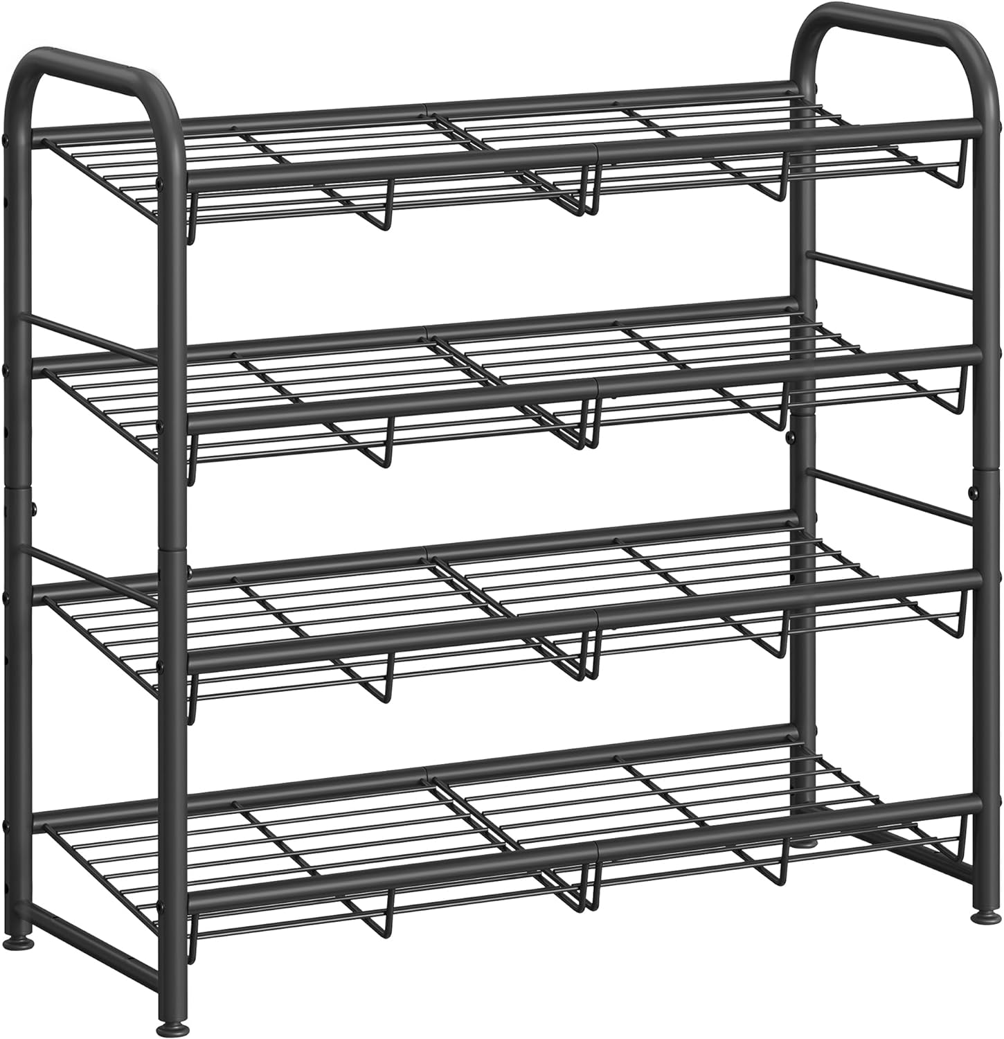 SONGMICS Stackable Shoe Rack for 20 Pairs, Adjustable Design