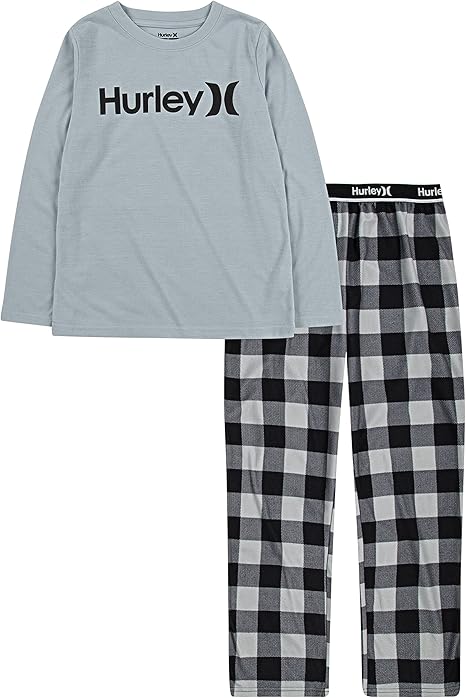 Hurley Boys' Pajama 2-Piece Set for Comfort and Style