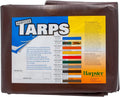 6'X8' Heavy Duty Brown Tarp - Strong & Durable
