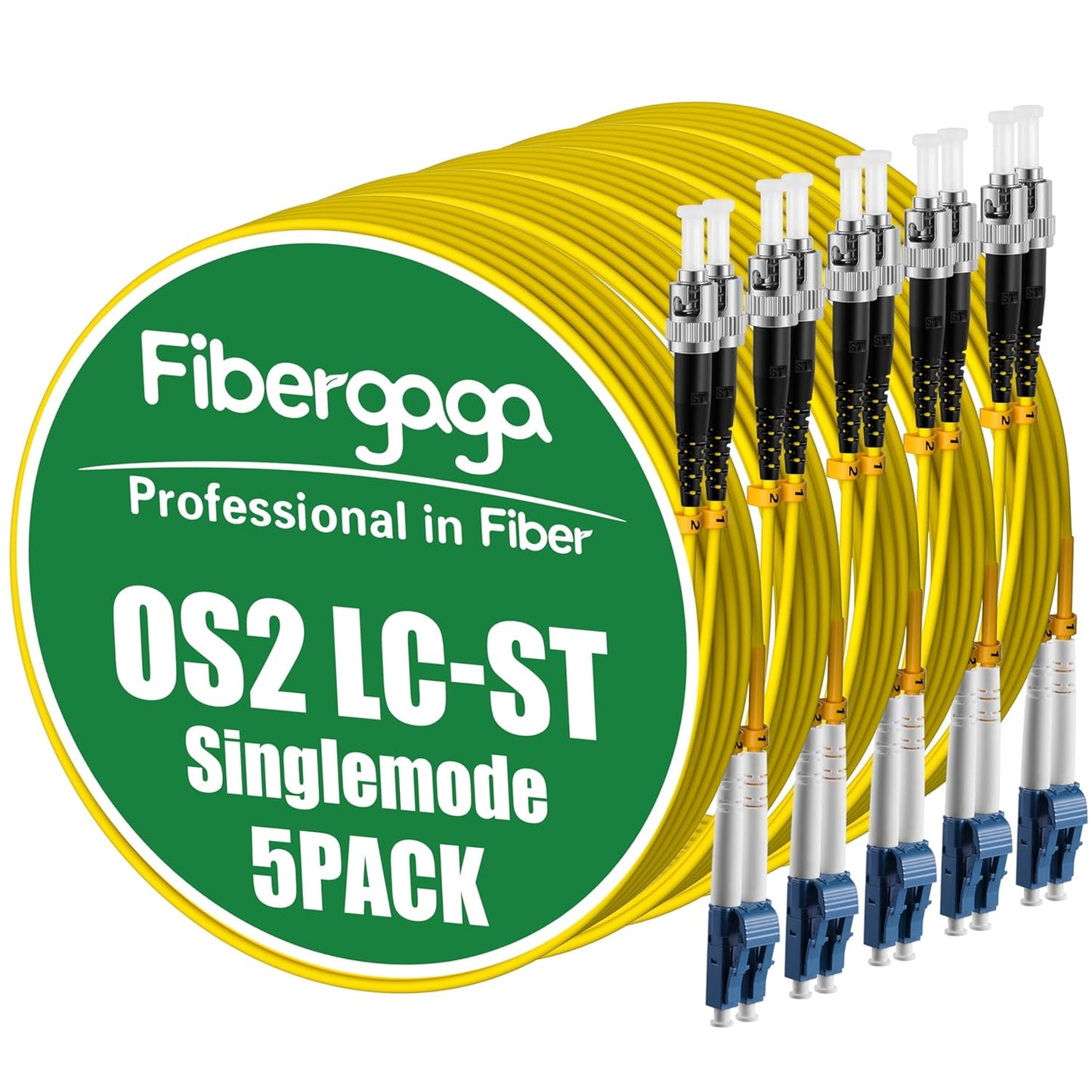 High-Performance OS2 LC to ST Fiber Patch Cable for Reliable Data