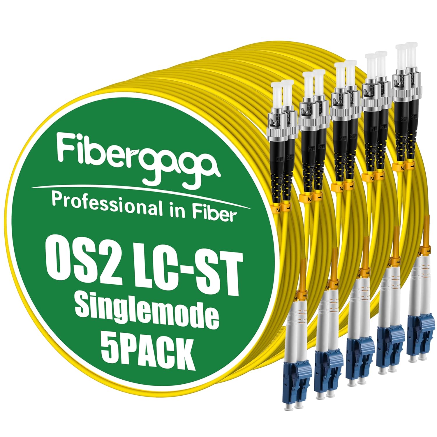 High-Performance OS2 LC to ST Fiber Patch Cable for Reliable Data