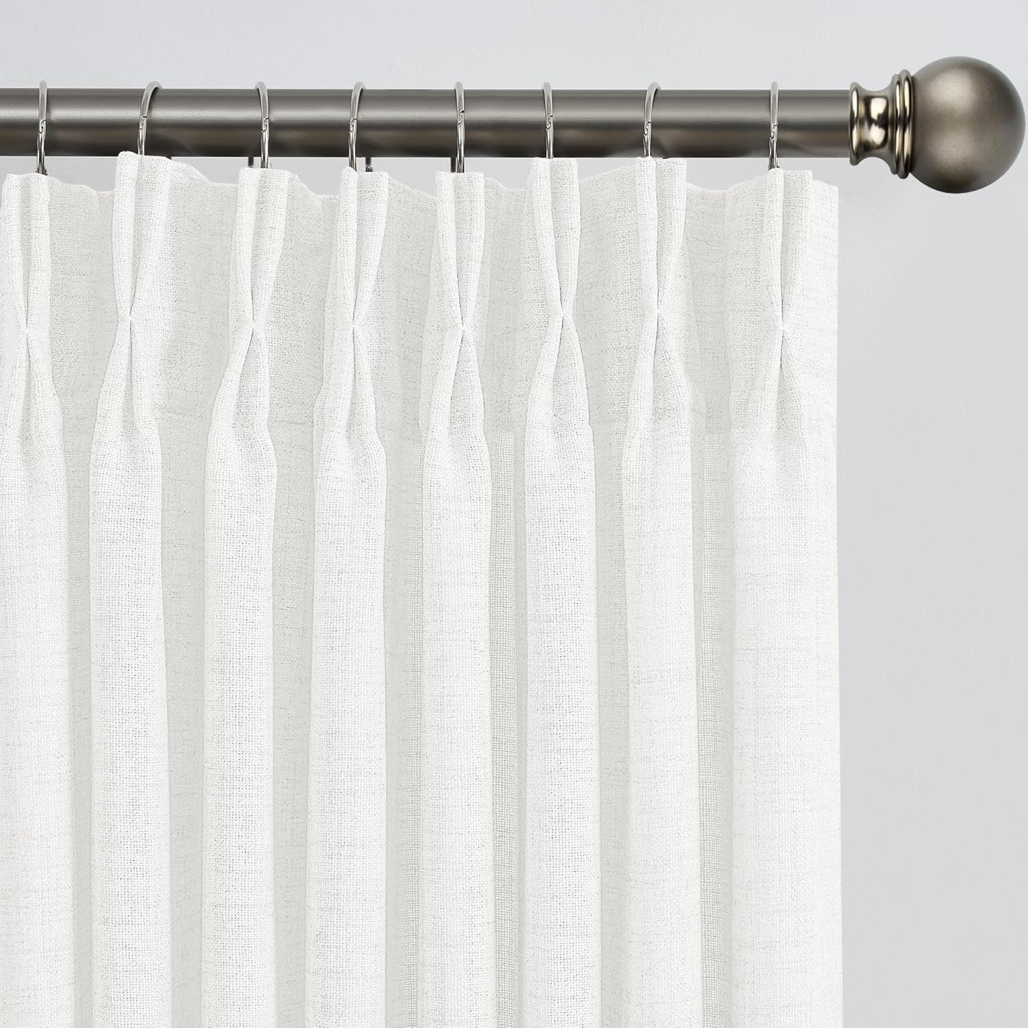 Elegant White Pinch Pleated Sheer Curtains for Any Room