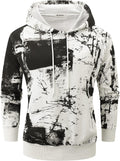 Mens Tie-Dye Pullover Hooded Sweatshirt for Men - Heavy Cotton Blend