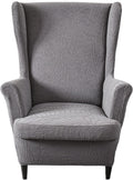 Wingback Chair Slipcover Jacquard 2 Piece - Stretch Fit Protector