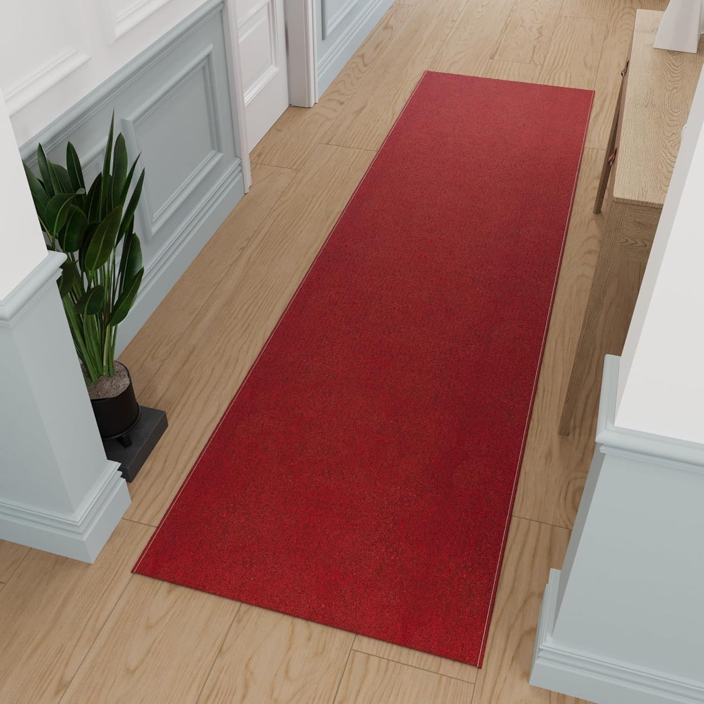Ottomanson Ultra-Thin Hallway Runner Rug for High-Traffic Areas