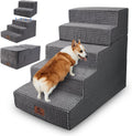 Pet Stairs Ramp for High Beds and Couch - 5 Step Foldable Stairs