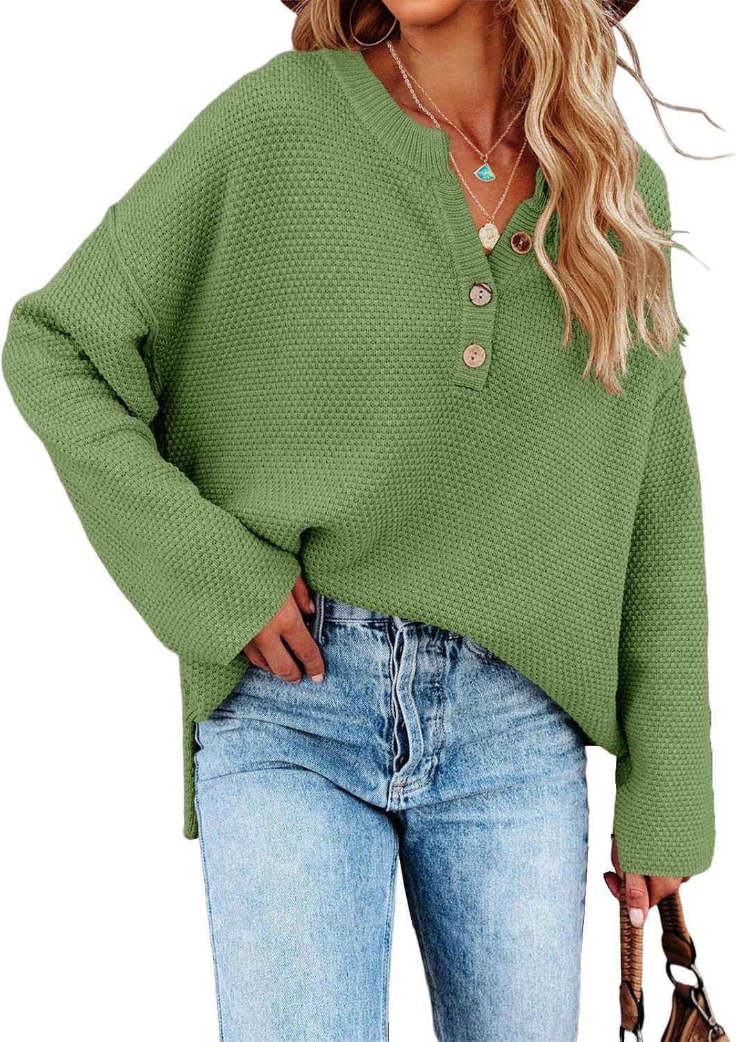 Saodimallsu Women's Oversized Sweater for Cozy Casual Style