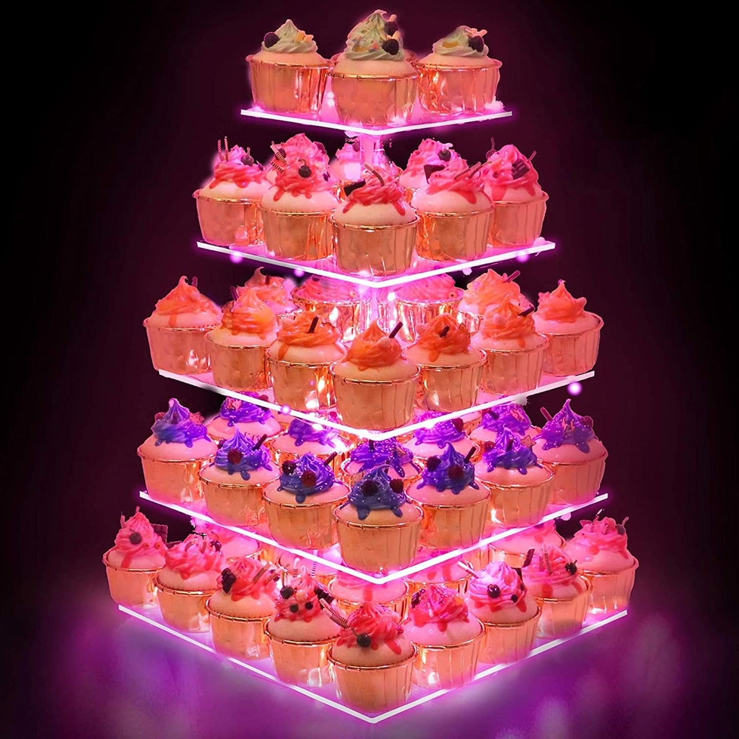 YestBuy 5 Tier Premium Cupcake Stand for Parties and Events