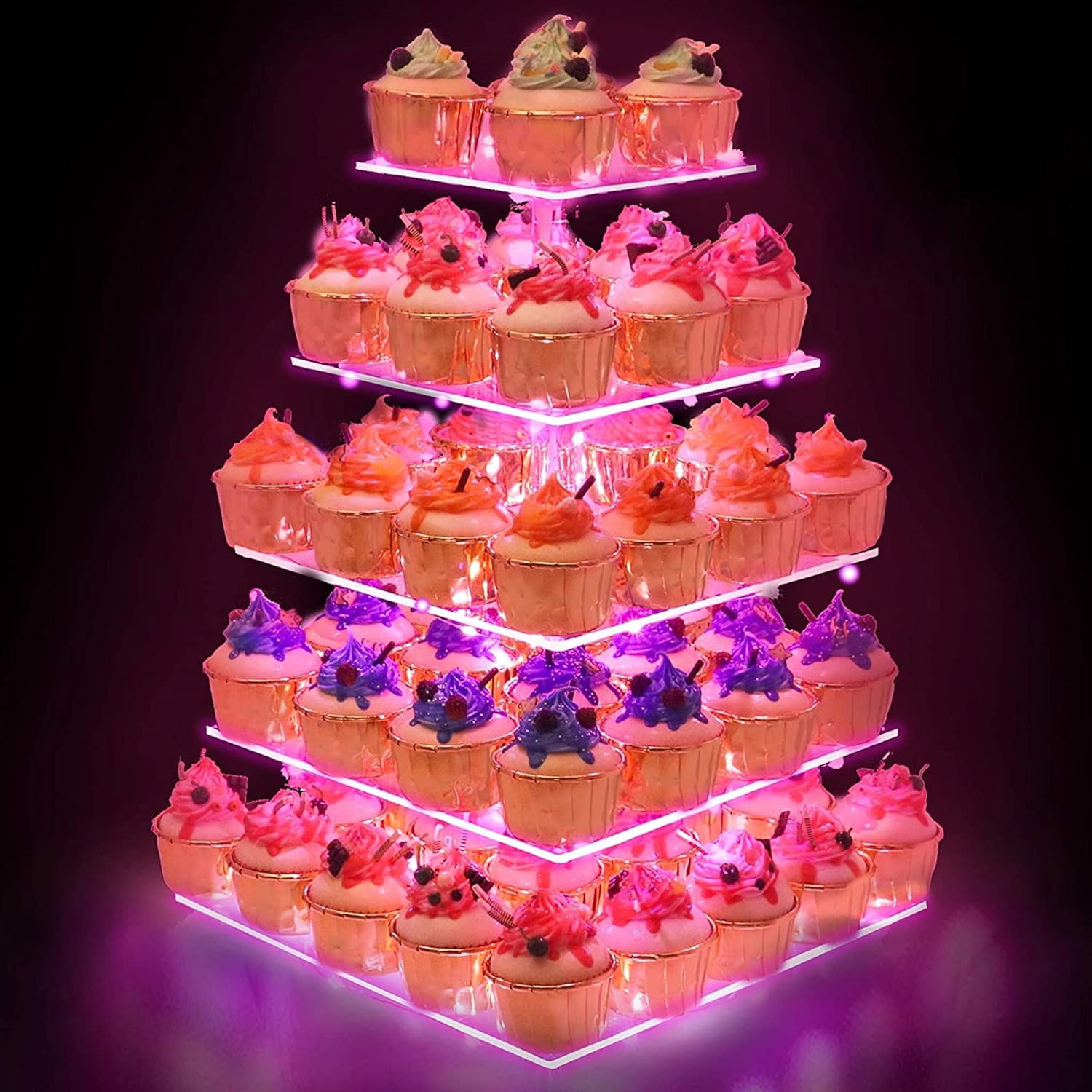 YestBuy 5 Tier Premium Cupcake Stand for Parties and Events