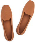 Women's Loafer Flats Square Toe Comfortable Office Work Shoes - Casual