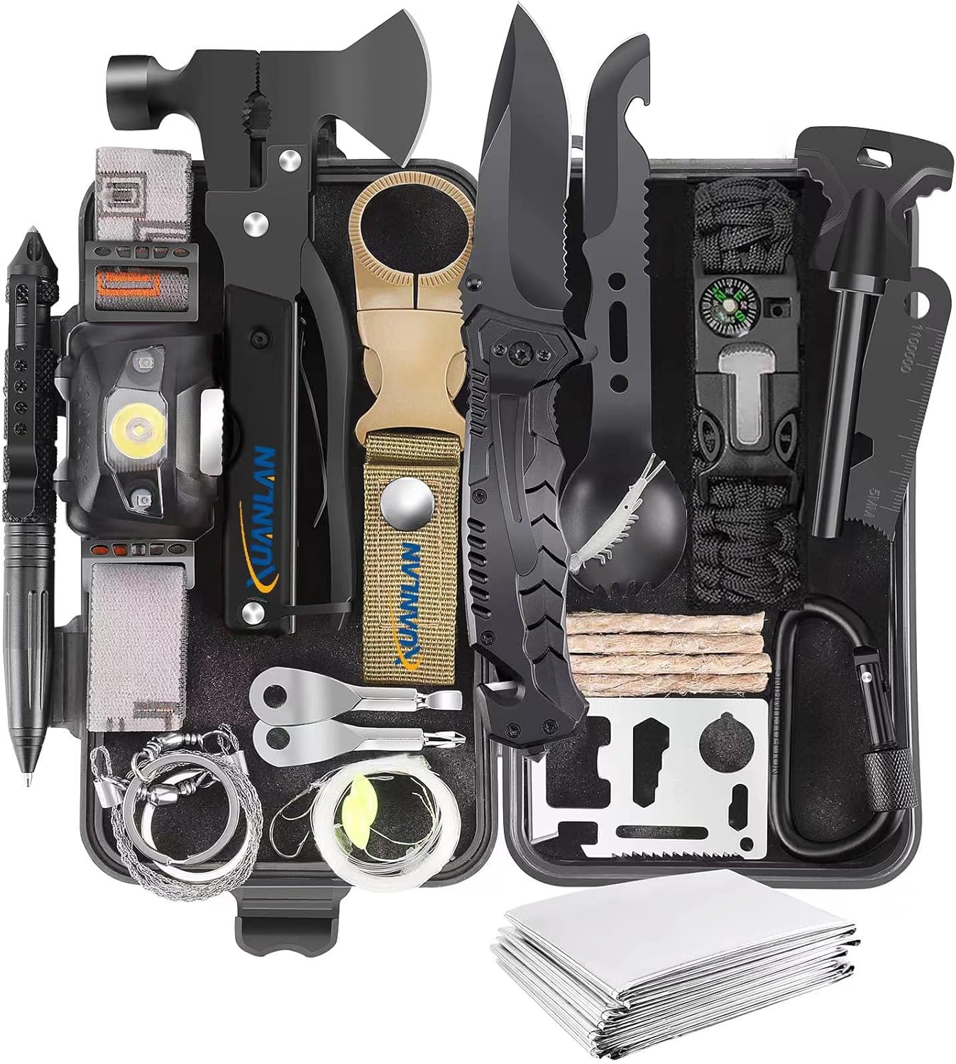 XUANLAN 29-in-1 Outdoor Survival Kit - Be Prepared Anywhere!