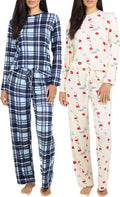 Real Essentials 2 Pack Women's Pajama Set - Lightweight Comfort