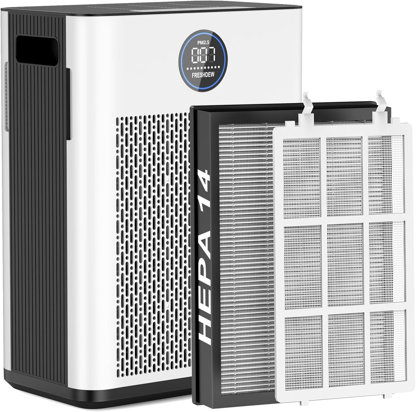 Air Purifier with H14 HEPA Filter for Home by FRESHDEW