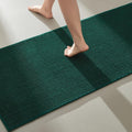 Bathroom Runner Rugs Non Slip Washable Chenille Bath Rug 24x70 - Dark