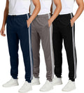 Men's Tech Mesh Jogger Sweatpants 3 Pack - Comfortable Active Fit Real