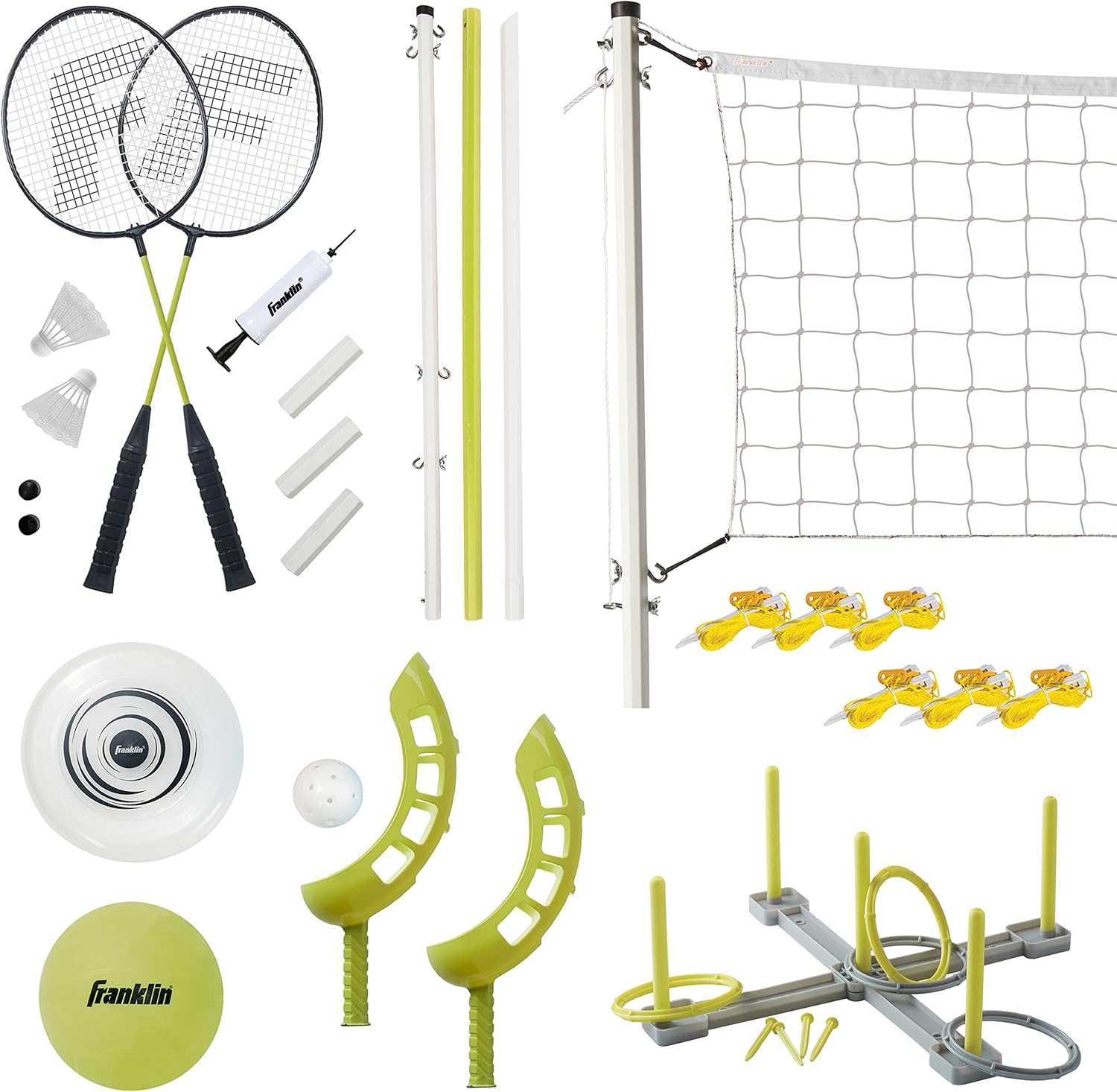 Franklin Sports Fun 5 Combo Outdoor Game Set for Kids