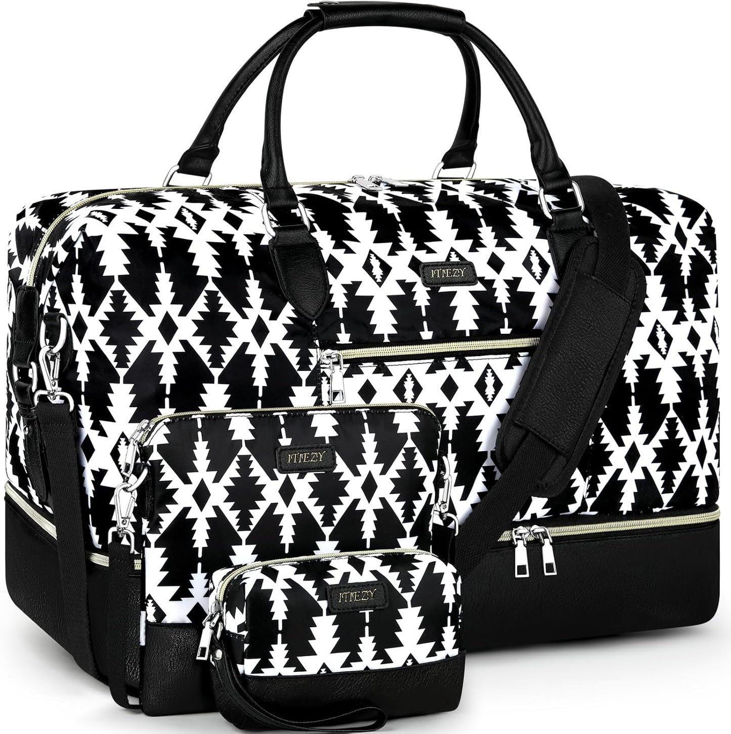 Versatile Weekender Bag for Women with Shoe Compartment