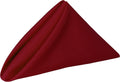 Ultimate Textile Cloth Napkins Bulk Set 17x17in - Washable Cherry Red