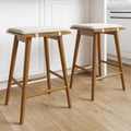 Barker Counter Height Backless Barstool with Upholstered Cushion