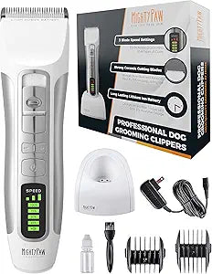 Mighty Paw Professional Dog Clippers for Grooming at Home