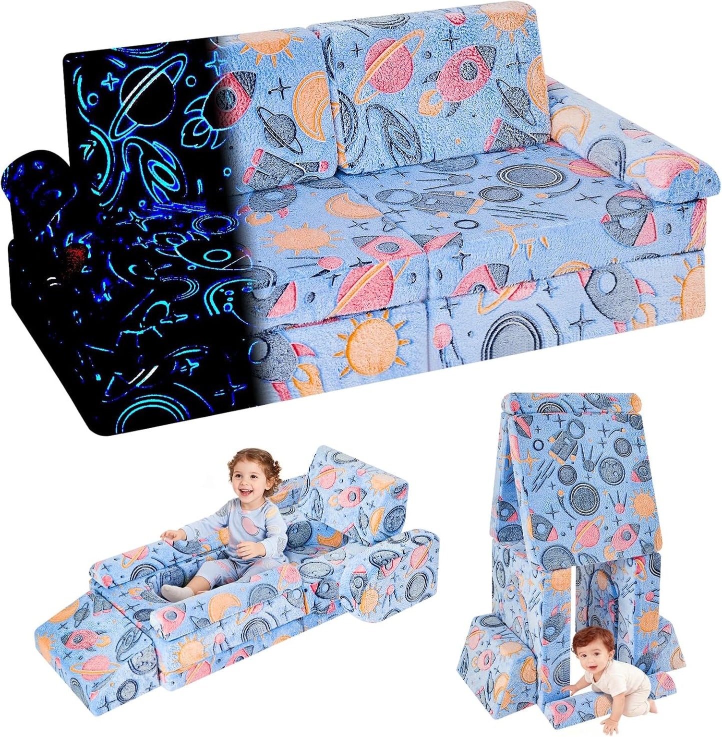 IFNOW Modular Kids Play Couch for Imagination and Fun