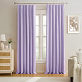 Lilac Light Purple Room Darkening Curtains Pinch Pleat - Privacy