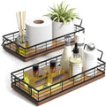 Acacia Toilet Paper Basket 2PCS for Stylish Bathroom Storage